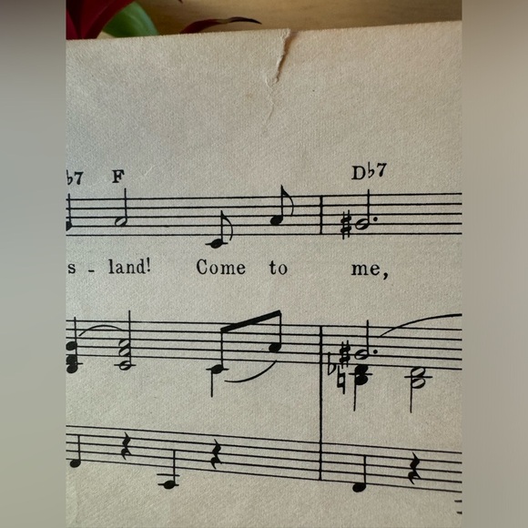 VINTAGE “Bali Ha’i” Sheet Music | Piano & Voice | South Pacific - Picture 7 of 8